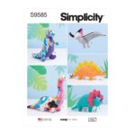 Simplicity | S9585 | Plush Dinosaurs by Andrea Schewe