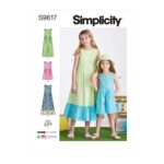 Simplicity | S9617 | Children's and Girls' Jumpsuit, Romper and Dress
