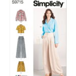 Simplicity | S9715 | Misses' Shirt, Pants and Shorts