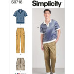 Simplicity | S9718 | Men's Knit Top, Cargo Pants and Shorts