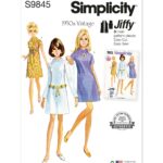 Simplicity | S9845 | 1960s Misses' Dress in Two Lengths