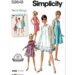 Simplicity | S9848 | 1960s Misses' Dresses
