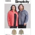 Simplicity | S9859 | Plus Size Unisex Shirts