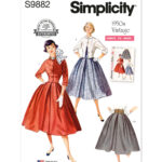 Simplicity | S9882 | 1950s Misses' Skirt and Jacket