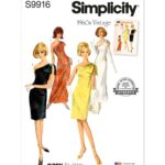 Simplicity | S9916 | 1960s Misses' Dress in Two Lengths