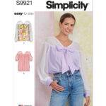 Simplicity | S9921 | Misses' Top with Sleeve Variations