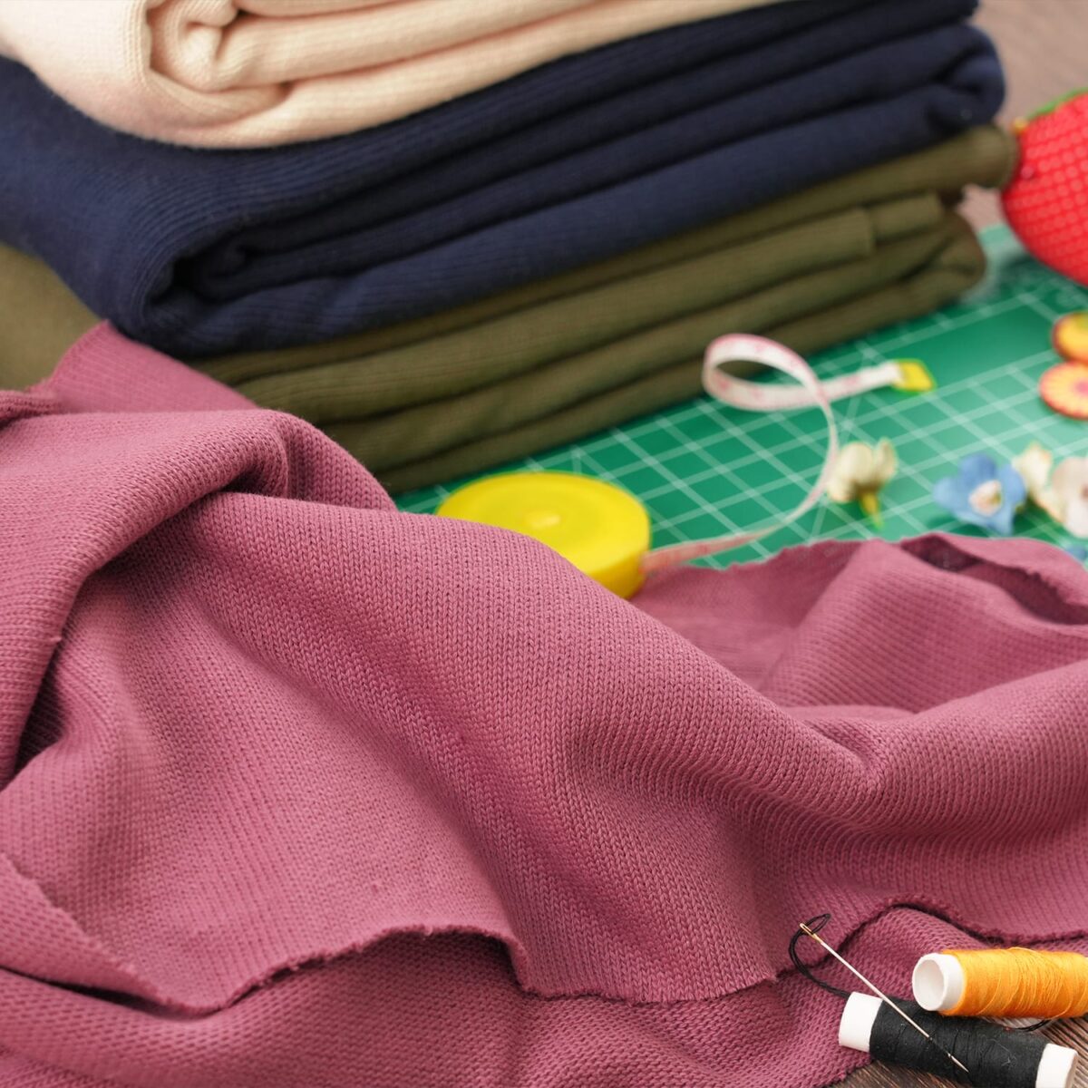 Heavyweight 100% Cotton Jersey Fabric | 310gsm (9oz) | 4-Way Stretch - Image 6