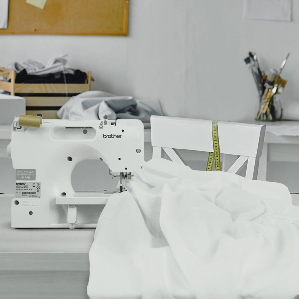 Cotton Lawn Fabric | White Cotton Fabric - Image 4