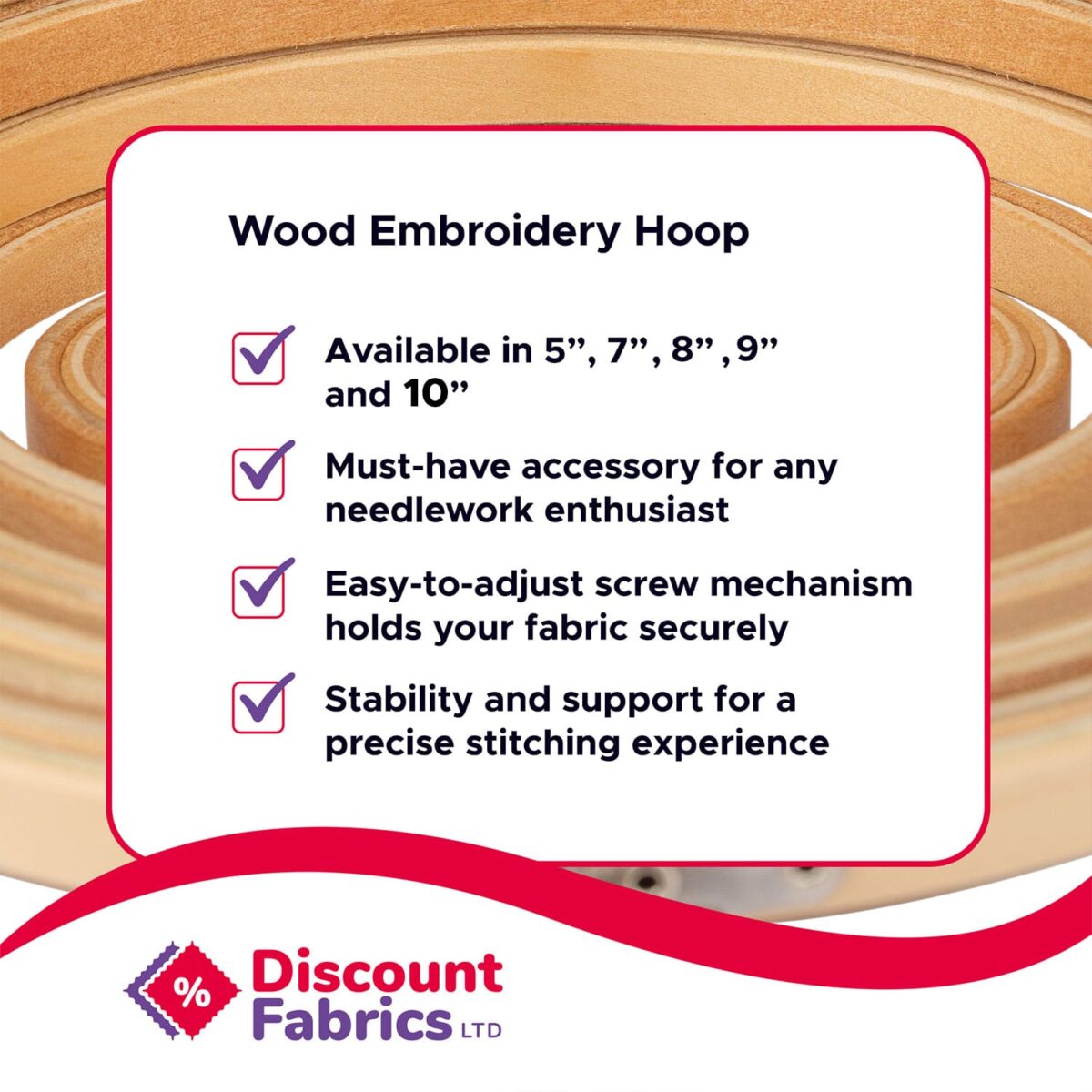 Wooden Embroidery Frame | Embroidery Hoop - Image 7