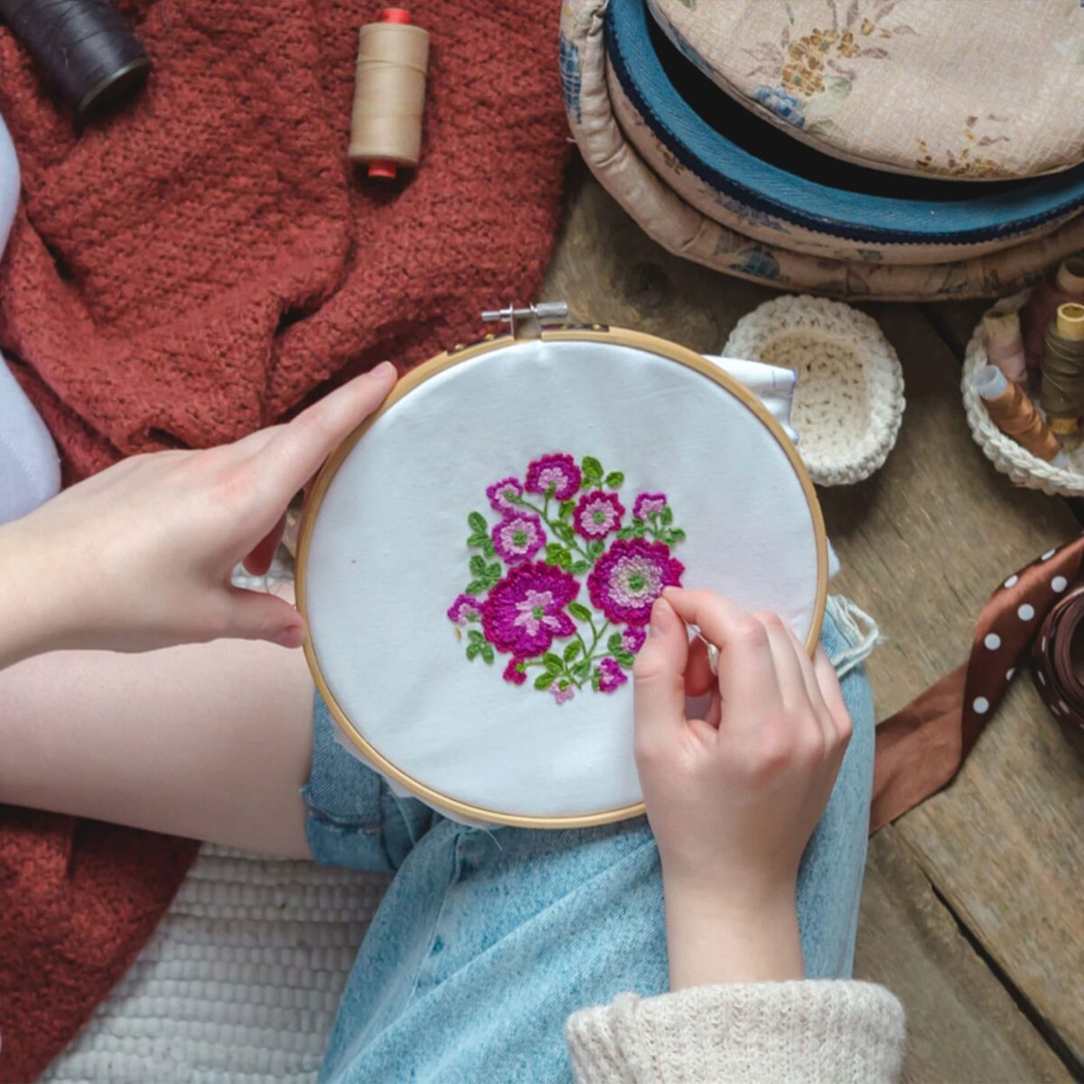 Wooden Embroidery Frame | Embroidery Hoop - Image 6