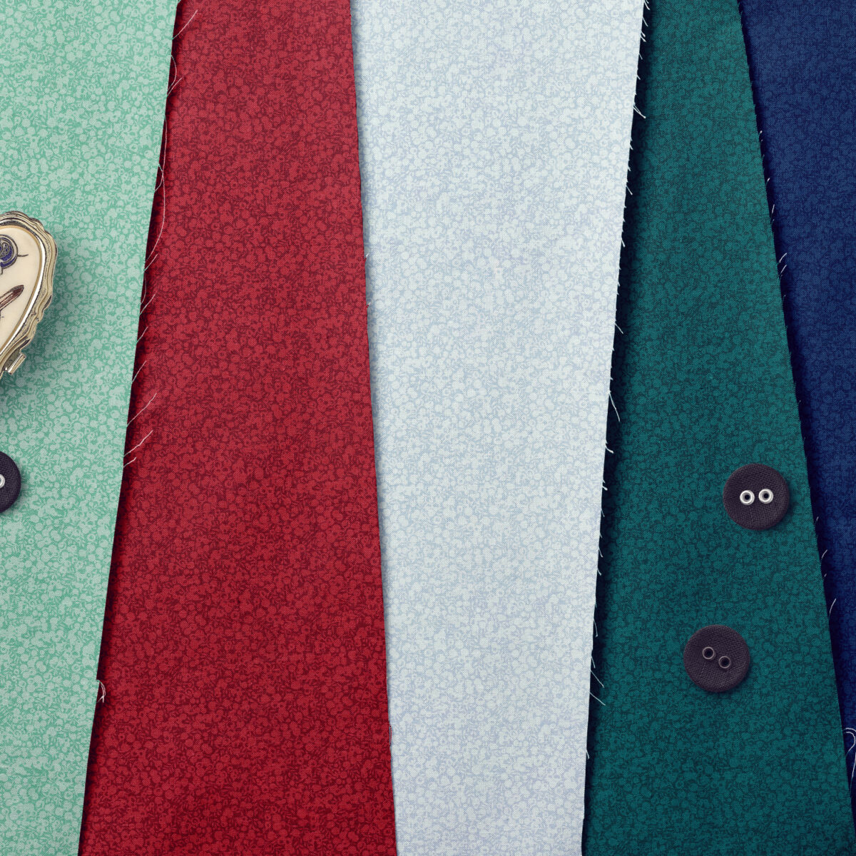 Liberty Wiltshire Shadow Fabric | 100% Lasenby Quilting Cotton | Leaf & Berry Blender - Image 9