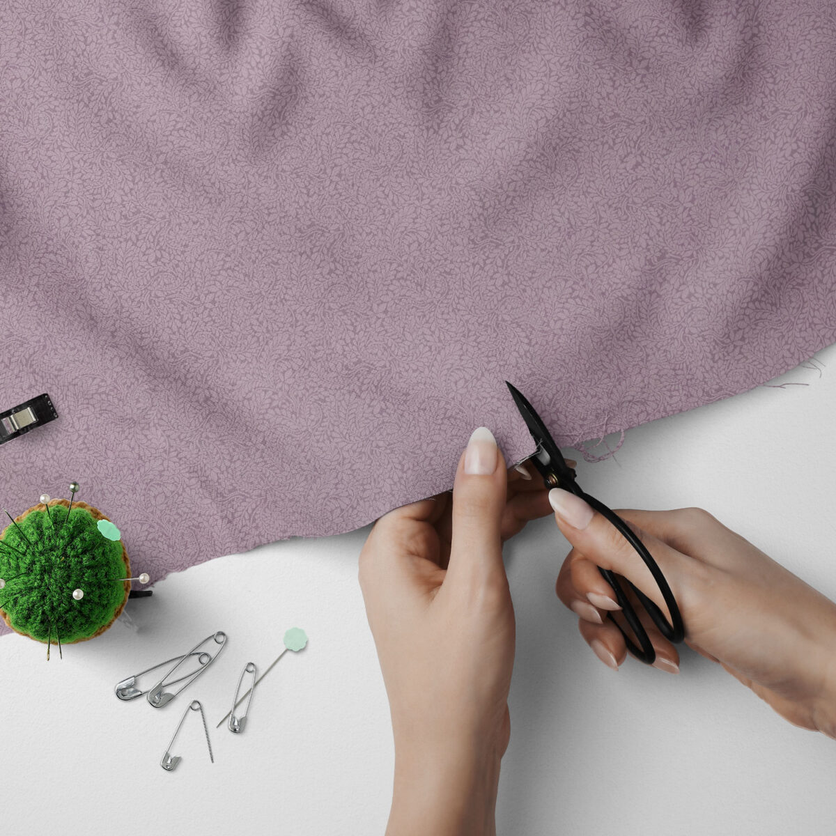 Liberty York Fern Fabric | 100% Lasenby Quilting Cotton | Tone-on-Tone Blender - Image 5