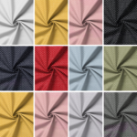 Rose & Hubble Cotton Poplin Fabric | Polka Dot Print | 100% Cotton (130gsm)